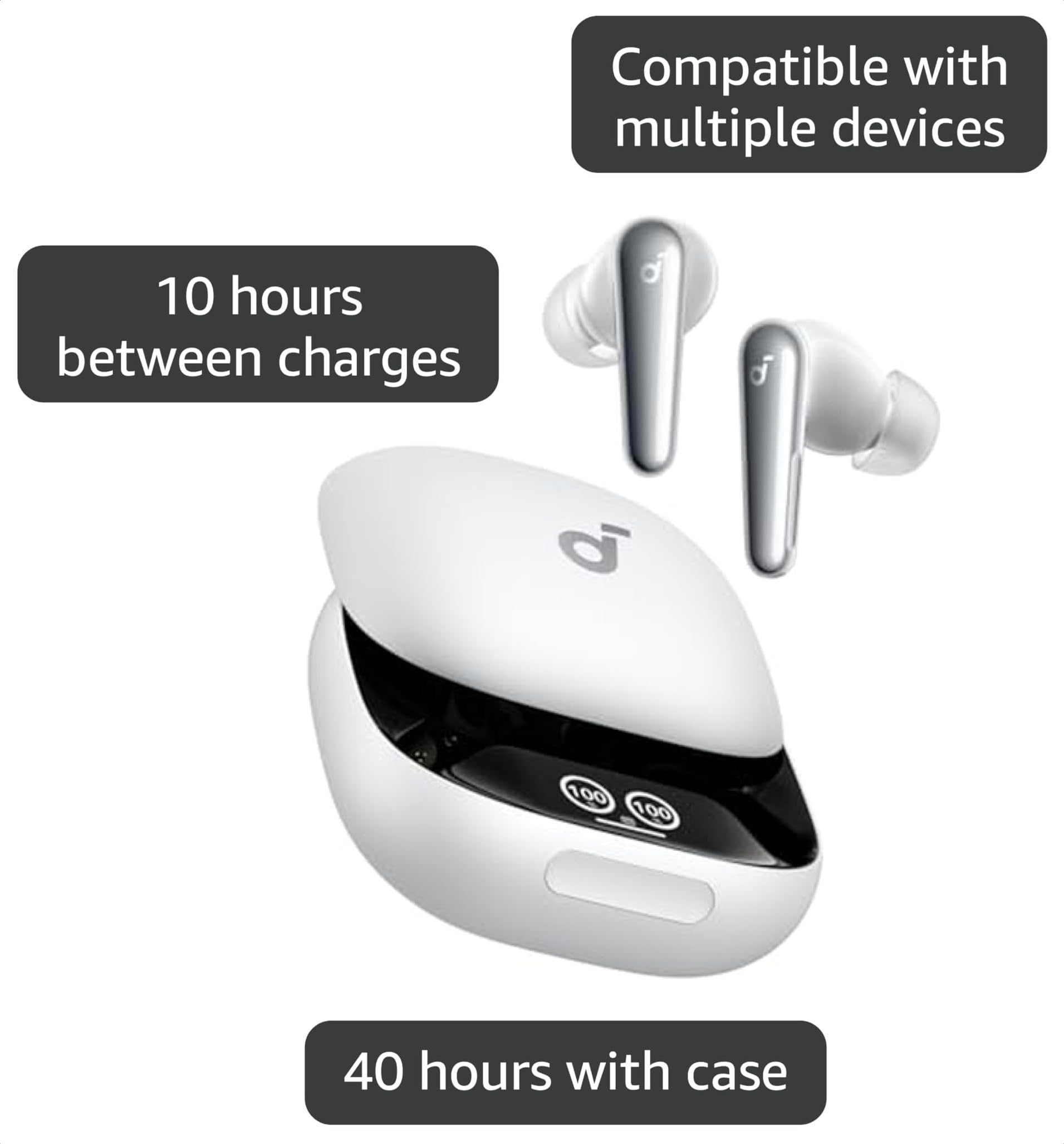 美品 Anker Soundcore Liberty 4 Pro パールホワイト Amazon.com: Soundcore Liberty 4 Pro by Anker,Noise Cancelling